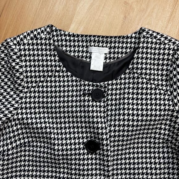 Worthington Black and White Pea Coat - Picture 3 of 12